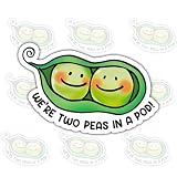 3Pcs Two Peas in a Pod Sticker Funny Baby...