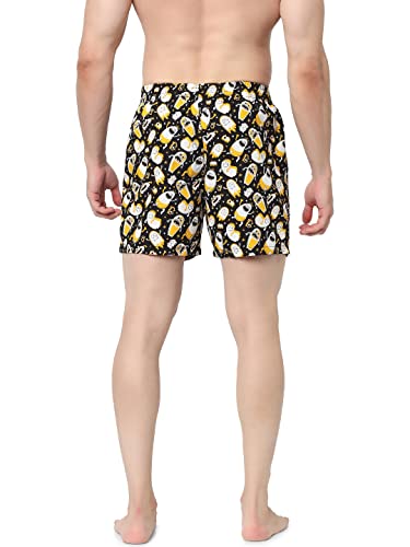 Image of JACK & JONES Men's Cotton Modern Regular All Over Print Boxer Shorts (Pack of 1)