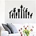 Chitarre Adesivo murale Heavy Metal Rock Music Instrument Wall Stickers Ragazzi adolescenti Decorazione camera da letto Studio musicale Carta da parati Poster 57cmx35cm