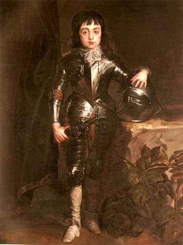Affiche Charles II Van Dyck 60x90 cm poster art animaux décoration bureau