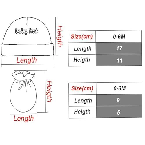 Baby Hats with Mittens Set Boys Grils Infant Beanie Caps Unisex Newborn Hospital Hat with Scratch Mitten Set for Baby4