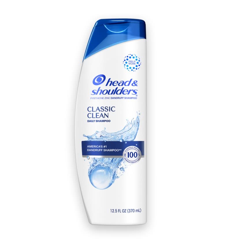 Head & Shoulders Classic Clean Anti-dandruff Shampoo, Paraben Free 12.5 Fl Oz (Pack of 6)