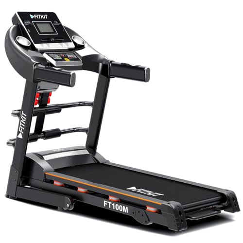 Image of Fitkit by Cult FT100M 4.5 HP Peak (Max Weight: 110Kg, Manual Incline) Treadmill for Home Use &1 Year Warranty