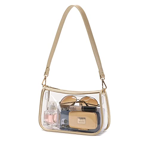 Image of Clear Purse Stadium Approved Bag Transparent Beach Handbag