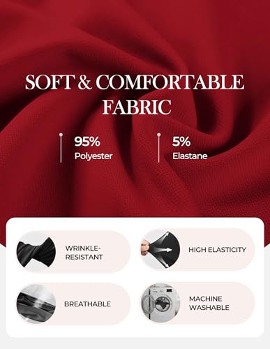 Image of GRACE KARIN Work Dresses for Women 2026 Sleeveless Button Business Midi Dress Notch Lapel V Neck Formal Office A Line Dresses