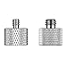Anwenk Mic Stand Adapter Combo Pack - 5/8 to 1/4 & 5/8 to 3/8 Mic Thread Screw Adapter for Microphone Stand to Tripod