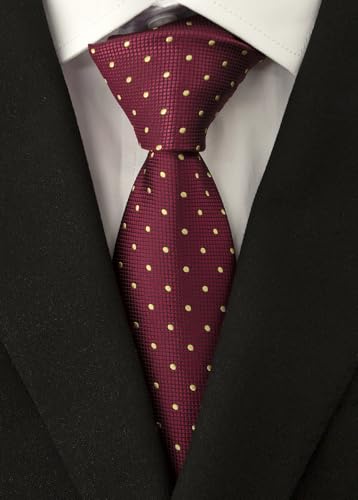 Image of Men's Necktie Classic Silk Tie Woven Jacquard Neck Ties 9 PCS