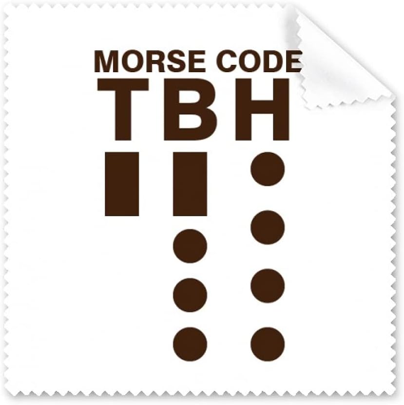 Morse Code Honestly Expressed Point Line Cleaning Cloth Phone Screen Glasses Cleaner 5pcs