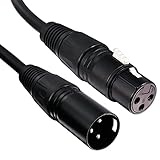 Kaunosta 3ft XLR Cable Male to Female HiFi XLR Cable 3 Pin XLR Male to XLR Female Audio Cable for Mi