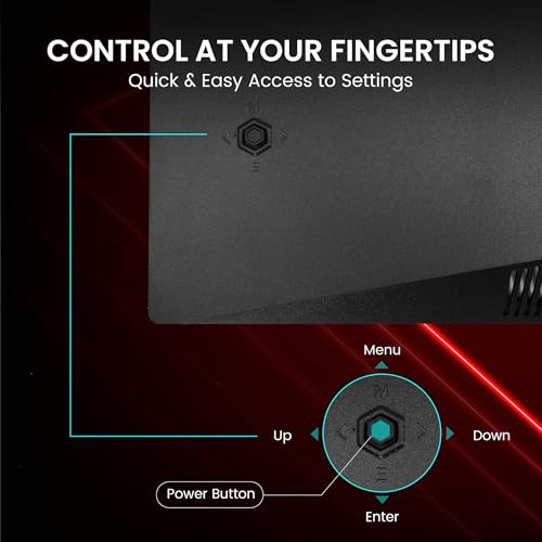 Image of FRONTECH 27-inch (68.58 cm) Curved Gaming Monitor, 200Hz Refresh Rate, Full HD 1080p, Free Sync, Flicker-Free, HDMI & DP Dual Input (MON-0052)