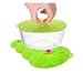 Kuke Set of 4 Silicone Bowl Lids Reusable Suction Seal Covers for Bowls Pots Cups Food Safe (Green)