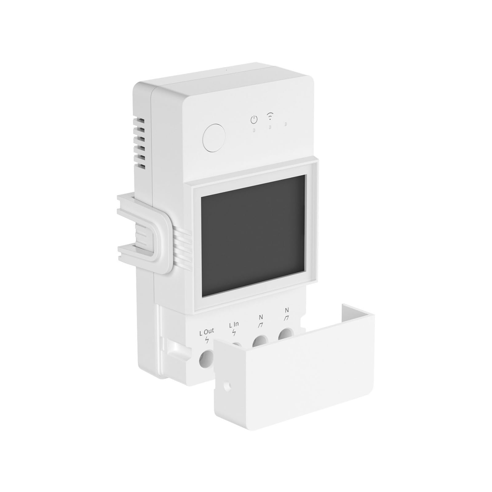 Medidor Inteligente Monitor De EnergíA 16A/20A Medidor De Potencia WiFi Interruptor Inteligente Pantalla LCD Módulo De Consumo De Energía Funciona(20A)