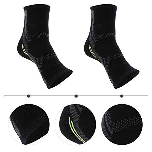 BESPORTBLE 1 par de Suporte de Tornozelo Cinta de Tornozelo Meias de Compressão Mangas de Compressão