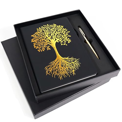 Veway Tree of Life Journal and Pen Gift Set - Vegan Leather Journ...