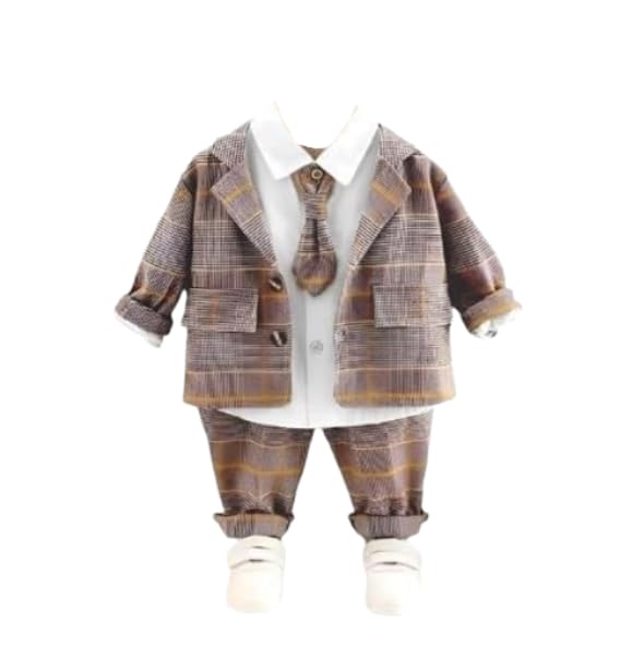 MIVAAX Baby Boys Formal Suit Set with Blazer Shirt Tie and Pants | Toddler Outfit for Wedding Birthday and Special Occasions - Review, Price and Buying Guide