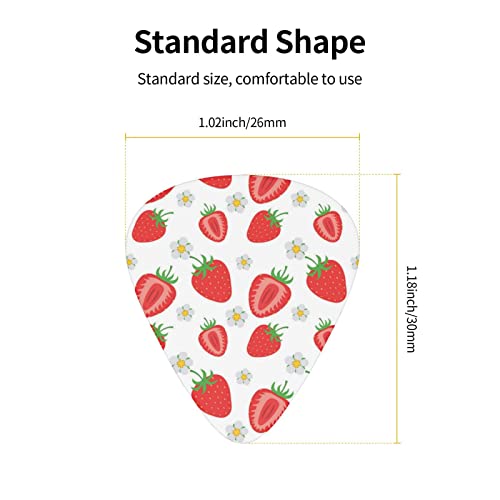 Médiators en celluloïd coloré Strawberry 3 épaisseurs différentes pour basse, amateurs de musique, guitares, électriques et acoustiques avec 0,46 mm, 0,71 mm, 0,96 mm - Les Beatles, Paul McCartney, John Lennon, RIngo Starr, George Harrison Médiators en celluloïd coloré Strawberry 3 épaisseurs différentes pour basse, amateurs de musique, guitares, électriques et acoustiques avec 0,46 mm, 0,71 mm, 0,96 mm – Image 5
