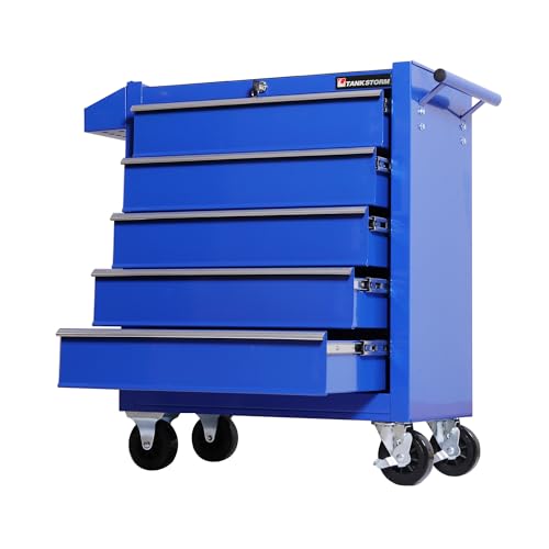 TANKSTORM 5-Drawer Rolling Tool Chest with Wheels, Heavy Dut...