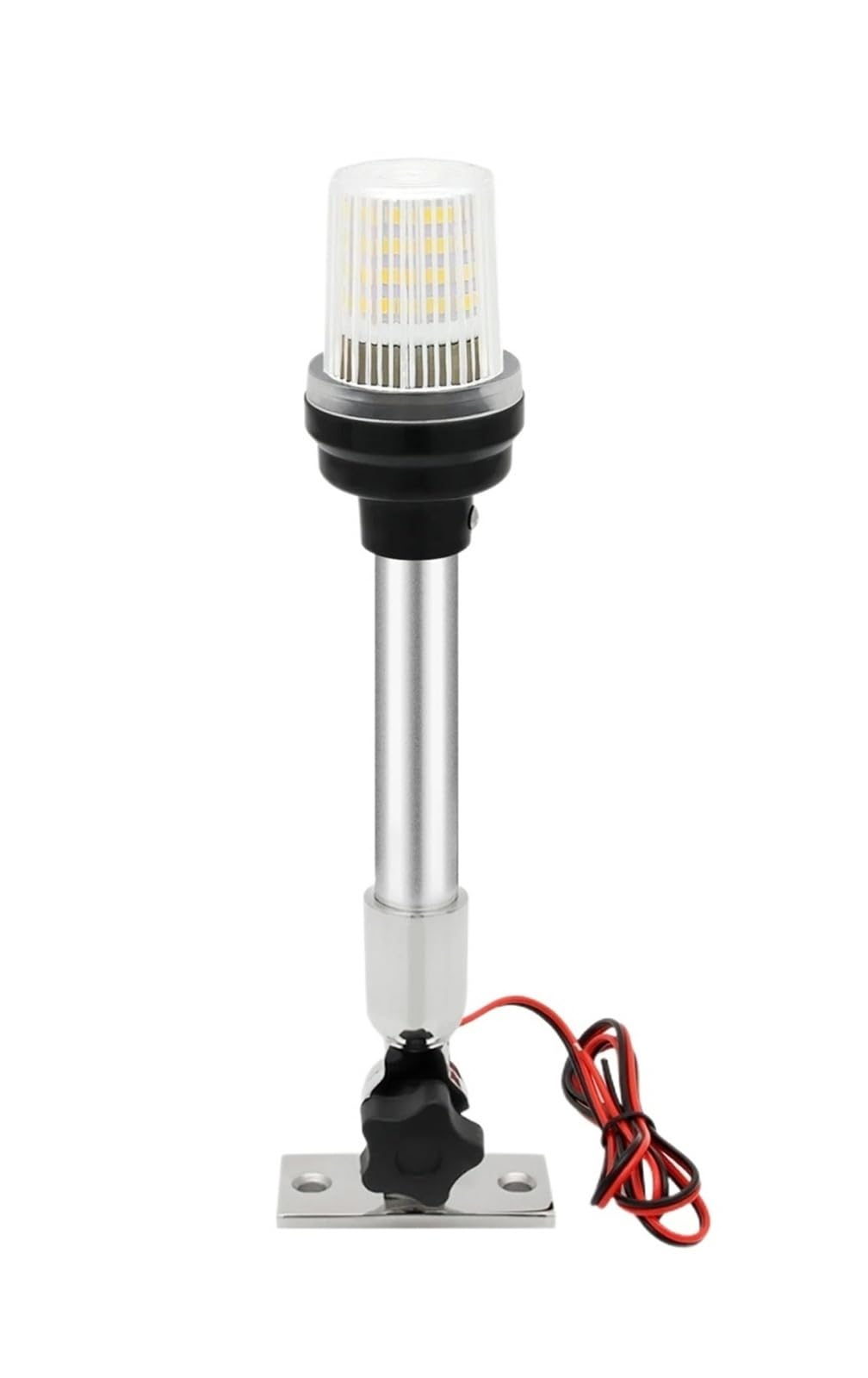 WXVFX 12Inch Fold Down Boat LED Navigation Light for Navigation Anchor Light 12V Sailing Signal Light 360 Degree Round(12 inch Fold Down-A)