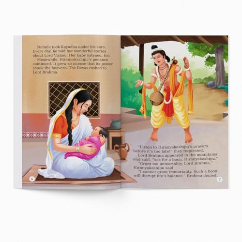Image of Story Books for Kids - Dashavatar (Set of 10 Stories) - Matsya, Kurma, Varaha, Narasimha, Vamana, Parashurama, Rama, Krishna, Buddha, Kalki - ... - Read Aloud to Infants, Toddlers - Age 3+