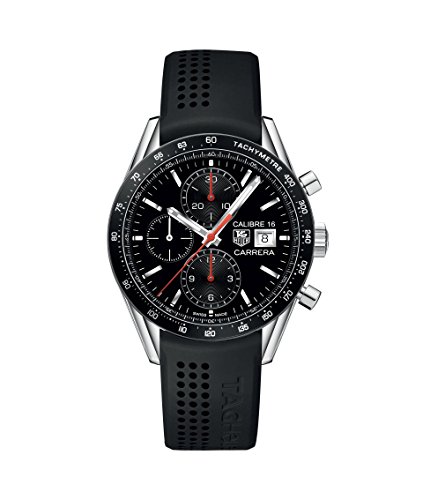 Cinturino in silicone nero per orologio 20/18 mm