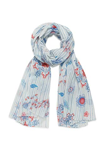 Desigual FOU_Ocean Vibes Bufanda, blanco, U para Mujer