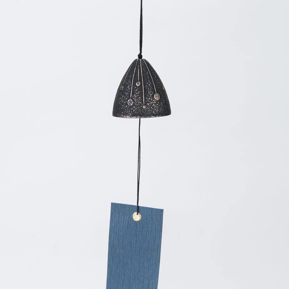 Iwachu Sparkler Wind Chime Gold Black Nambu Cast Iron Japanese Traditional