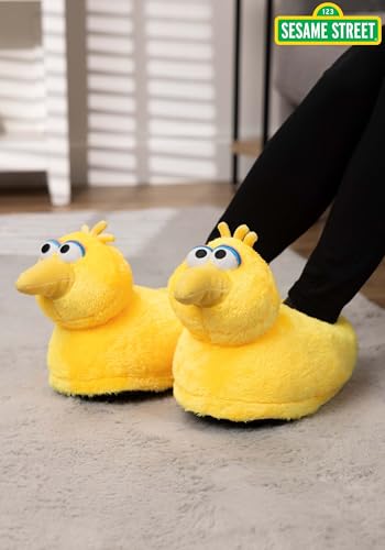 Sesame Street Big Bird Plush Slippers for Adults2