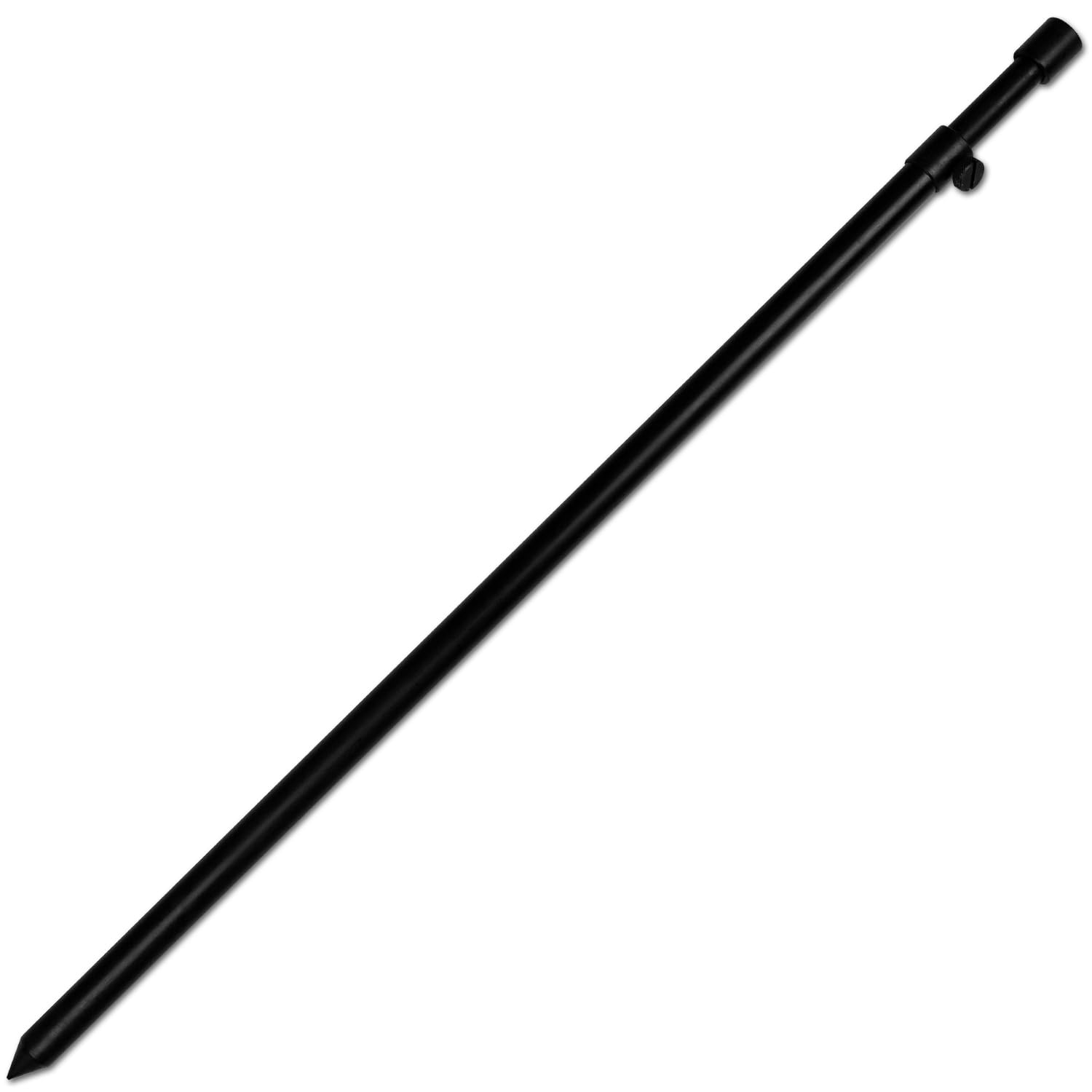 3er/4er Set Bankstick Alu Stormpole 40-70cm/60-105cm/80-140cm 19/16mm schwarz Erdspeer Erdspieß