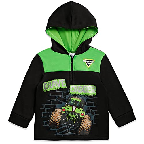 Monster Jam Grave Digger Half Zip Hoodie Toddler to Little Kid