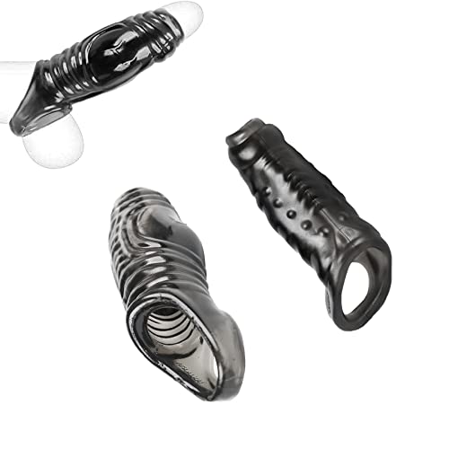 2pcs Silicona Cock Sleeve - Alargamiento Del Pene De Silicona Mangas Erección Mejora De Los Hombres Adultos Sexo Erótico Juguetes Para Parejas 2pcs Silicona Cock Sleeve - Alargamiento Del Pene De Silicona Mangas Erección Mejora De Los Hombres Adultos Sexo Erótico Juguetes Para Parejas