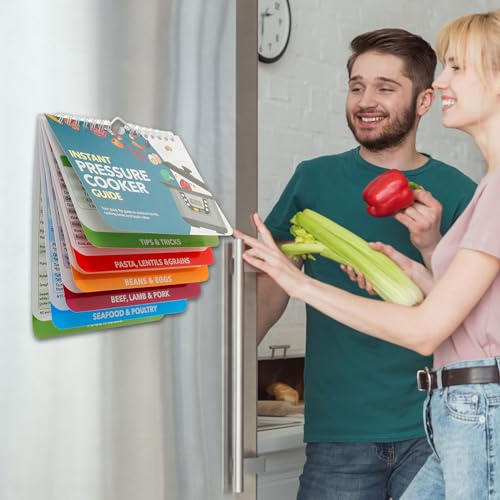 Air Fryer Cheat Sheet Magnets Cooking Guide Booklet, Air Fryer Recipe Book Air Fryer Cooking Times Chart Magnetic Keto Food Guide Air Fryer Accessories Temp Guide (Pressure Cooker Recipes) - Image 5