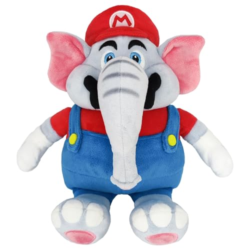 Together Plus Nintendo Plüsch Mario Elefant 27cm - Offiziell lizenzierte, kuschelweiche Sammlerfigur aus hochwertigem Plüschmaterial für Fans jeder Altersklasse