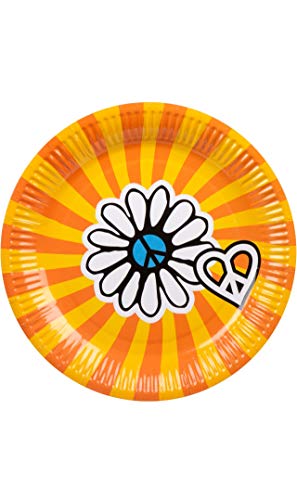 BOLAND BV Hippie 60's 23cm Paper Plates 6pk