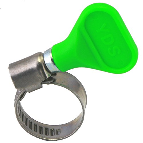 Yds Butterfly Stainless Steel W2 Hose Clamp, Turn Key, 12-20 Mm (1/2" To 3/4") Diameter Ranger, 9 Mm Bandwidth (Pack Of 10) #TOP27