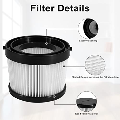2 Pack Replacement Vacuum Filters For Dewalt Dcv501Hb, Hepa Vacuum Filter For Dewalt 20V Cordless Vacuum Dcv5011H, Reusable And Washable Filters Set #TOP2