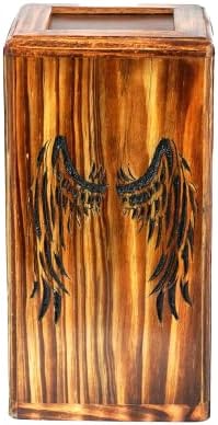 Urn for Human Ashes Adult Antique Finish Handcrafted Beautifull Wooden Urn Box Home Decorable Man & Women Accessories Ideal for Birthday Gift by A-F Luxury Handicraft image 4