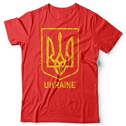 T-Shirt Ukraine Drapeau Imprimé pour Porter la Paix Mondiale