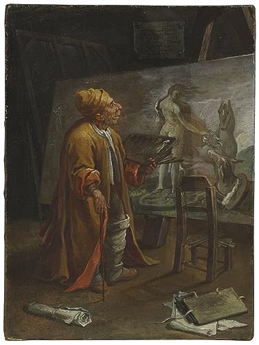 Poster Paolo De Matteis par Pier Leone Ghezzi toile 50x70 cm pour decoration salon art italien