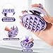 SHINLEA 2 in 1 Scalp Massager Shampoo Brush with Soft Silicone Bristles for Hair Growth and Dandruff Removal, Hair Brush Head Massager Scalp Scrubber Exfoliator for Both Wet and Dry Use (Purple)