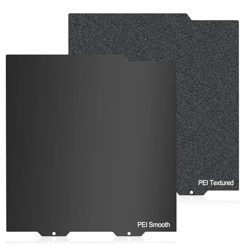 Image of 184x184mm Double-Sided PEI Build Plate for Bambu Lab A1 Mini, Black Smooth & Textured Flexible Spring Steel Plate, PLA PLA+ TPU Low Temp Printing Bed