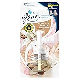 Fragancia vainilla. Glade - Difusor eléctrico de aceites esenciales – Desodorante para ambientes 1 recarga – Fragancia vainilla