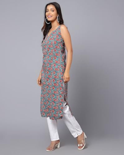 Image of PATLANI Women's Crepe Full Stitched Kurti.