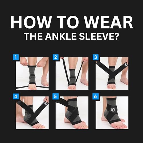 Koprez Plantar Fasciitis Sleeve - Plantar Fasciitis Relief, Plantar Fasciitis Socks, Ankle Compression Sleeve, Ankle Support for Women, Plantar Fasciitis Brace, Ankle Sleeve, Ankle Support Men - Thumbnail 6