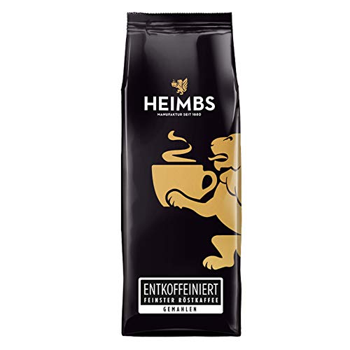 HEIMBS Entkoffeiniert Feinster Röstkaffee, 250g gemahlen, 6er Pack