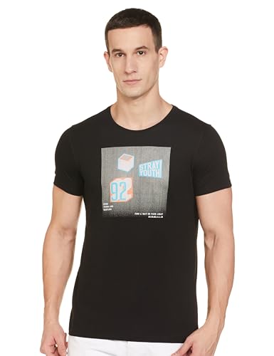 Image of Spykar Men's Solid Slim Fit T-Shirt