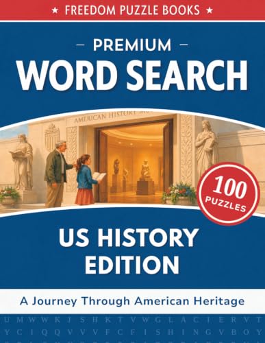 US HISTORY EDITION: A Journey Through American Heritage – Premium Word Search – 100 Puzzles image 2