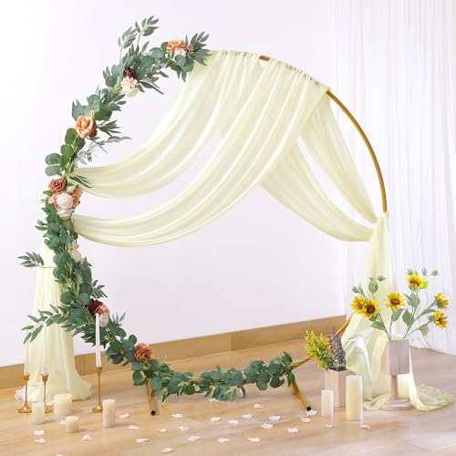 Tela translúcida para arco de boda 2 paneles 28"x19ft miniatura 6