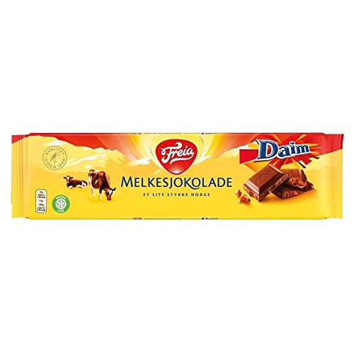 FREIA MILK CHOCOLATE BAR WITH DAIM 200g
