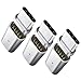 UKCOCO USB C to Magnetic USB Type C Adapter, 3 Pack Quick Charging Data Transfer Cable Adapter Connector with LED Light Indicator Compatible Android Type C Port Device
