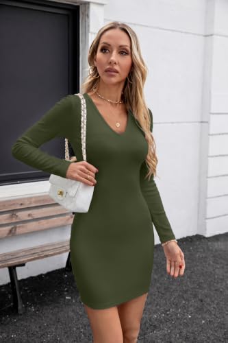 Image of Valiamcep Womens Sleeveless Bodycon Mini Dress Summer Tank Dresses | V Neck,Rib Knit,stretch soft fabric,bodycon,slim fit,sleeveless,summer,Basic,casual daily,dating,club,cocktail